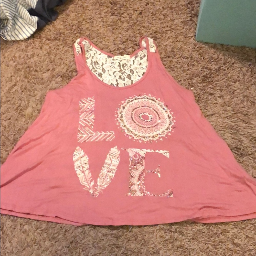 Boho LOVE Sparkle Tanktop